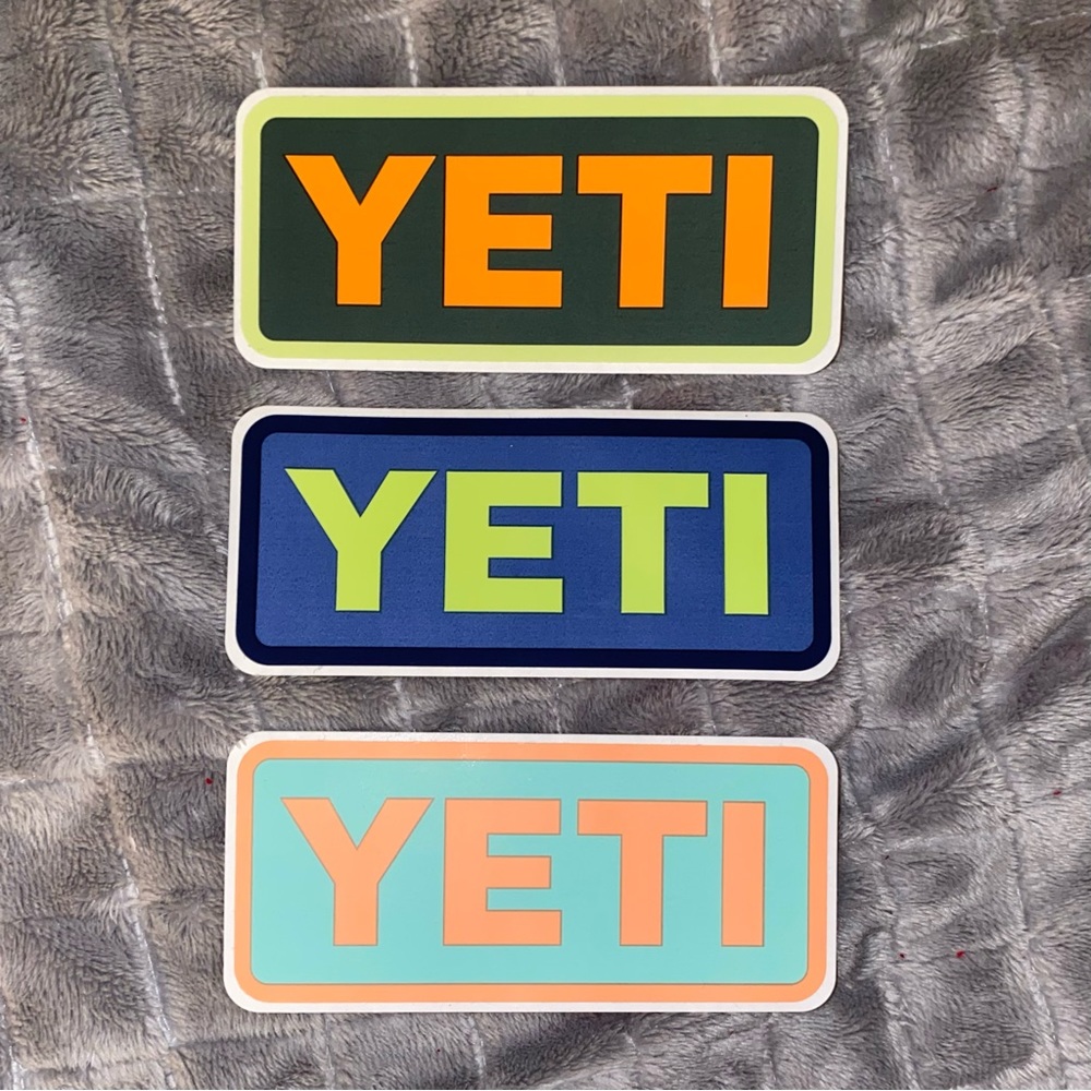 3 yeti stickers